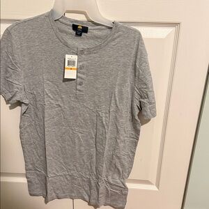 Men's Gray Henley Shirt